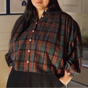 Tradlands Red and Green Plaid Button-Down Shirt